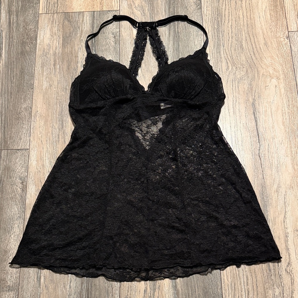 Gilligan & O'Malley Black Lace Slip